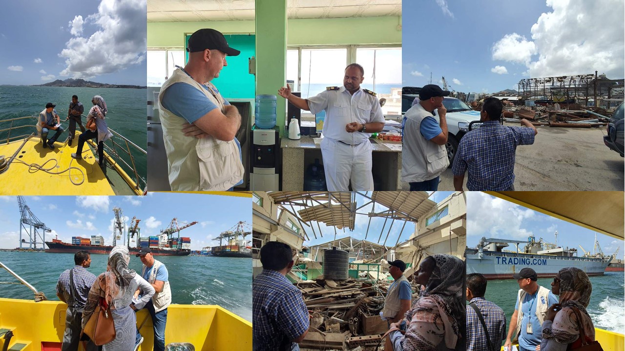 UNDP Resident Representative in Yemen conducts a field and sea visit to the Port of Aden
